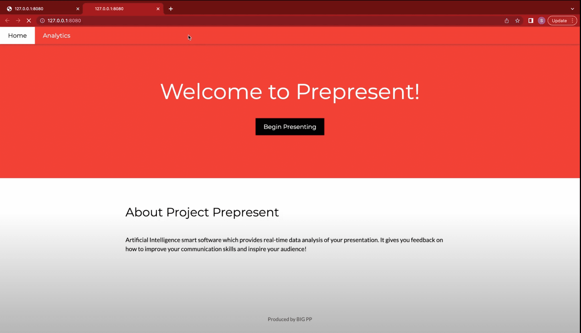 Prepresent screenshot